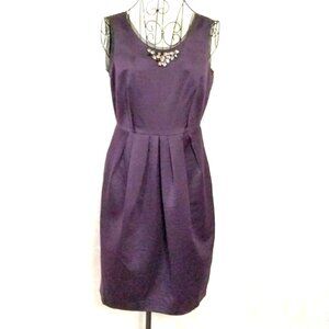 VERA WANG Jeweled Dress Pleated Purple Wedding Cocktail Hollywood Glam Womens 4